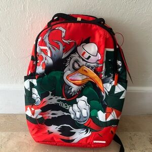 Sprayground brand new University of Miami backpack